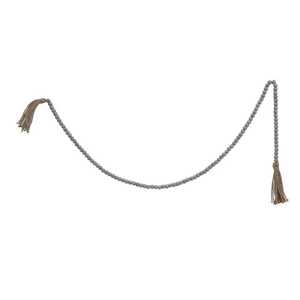 Jute & Wood Beaded Garland