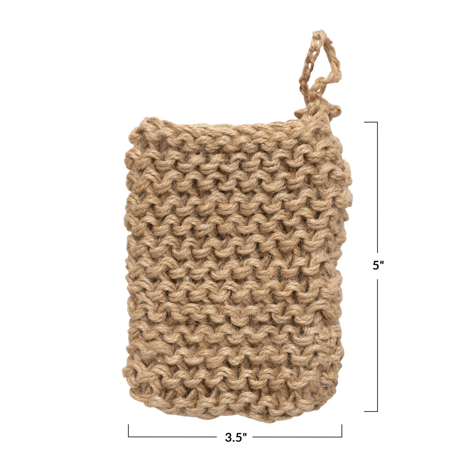 Jute Crocheted Body Scrubber/Soap Holder