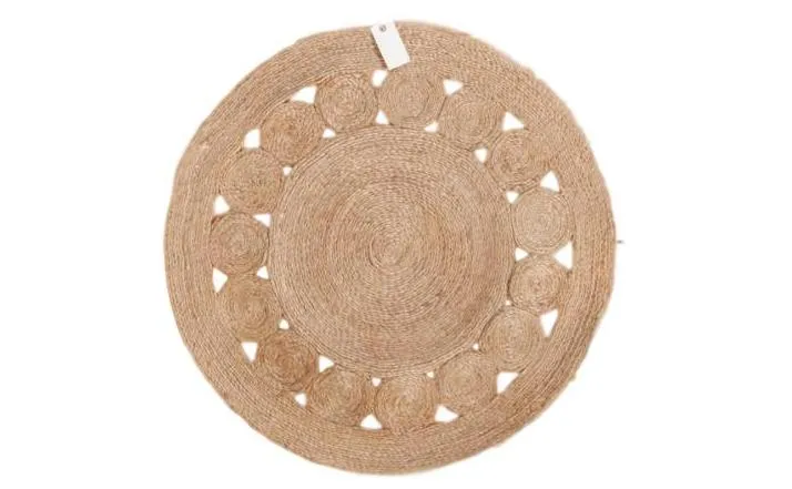 Jute Round Gray New Carpet Collection