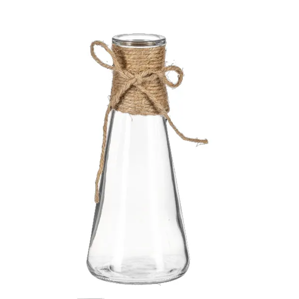 Jute Wrapped Bud Vase Set