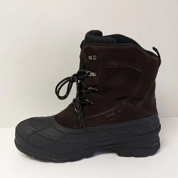 Kamik Fargo 2 Waterproof Winter Boots, Dark Brown Suede, Men's 13 M