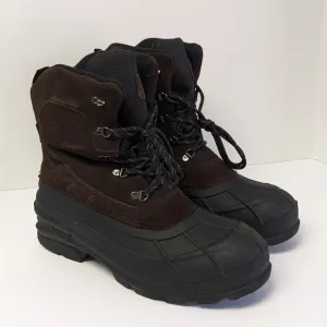 Kamik Fargo 2 Waterproof Winter Boots, Dark Brown Suede, Men's 13 M