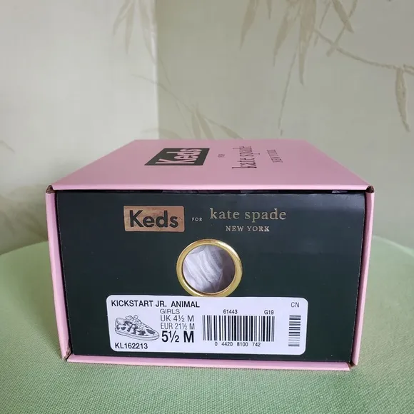 KATE SPADE x KEDS KICKSTART GLITTER LEOPARD TODDLER SNEAKERS:NIB SIZE 5.5,6,7,8