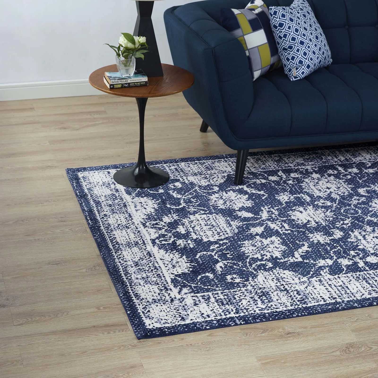 KAZIA DISTRESSED FLORAL LATTICE
