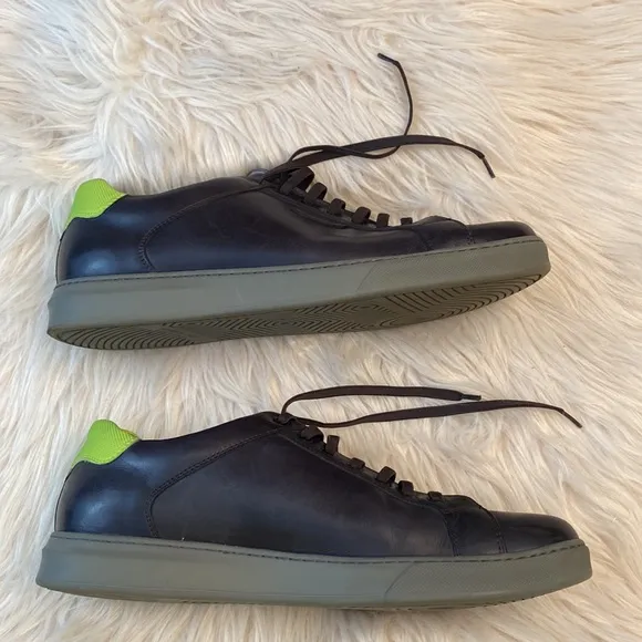 Kenneth Cole New York Men's Liam Leather Low-top Tennis Sneakers, Size 12