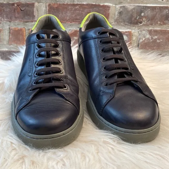 Kenneth Cole New York Men's Liam Leather Low-top Tennis Sneakers, Size 12