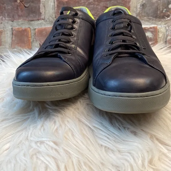 Kenneth Cole New York Men's Liam Leather Low-top Tennis Sneakers, Size 12