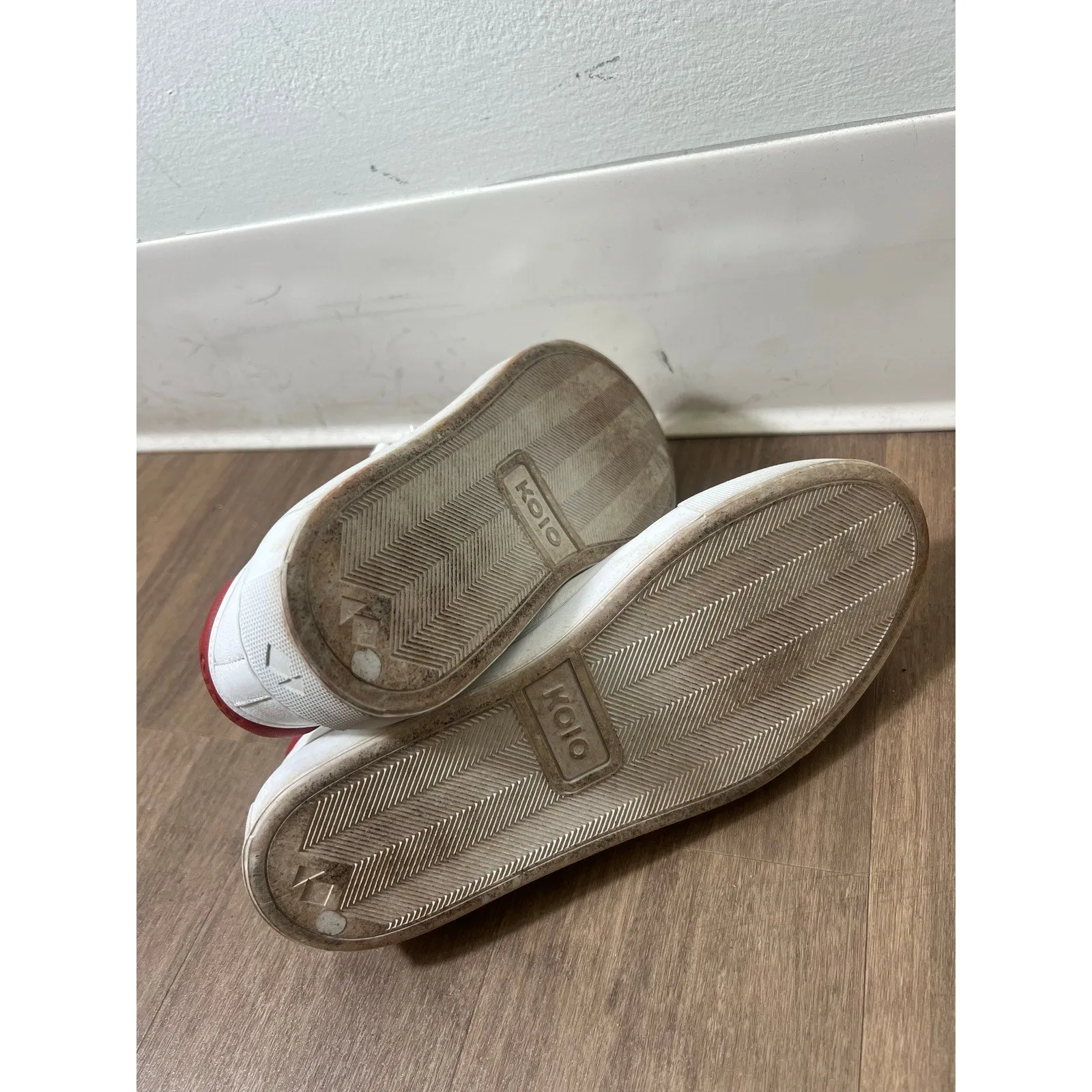 Kolo White Leather Sneakers Womens Sz 8