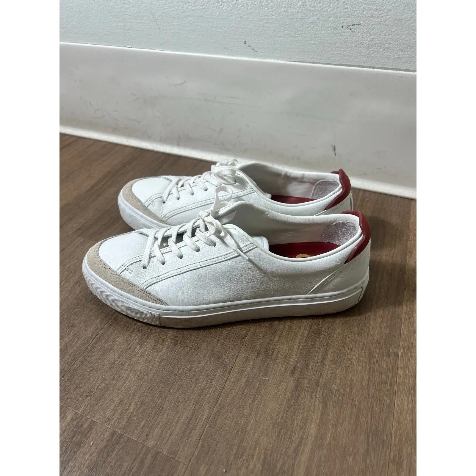 Kolo White Leather Sneakers Womens Sz 8