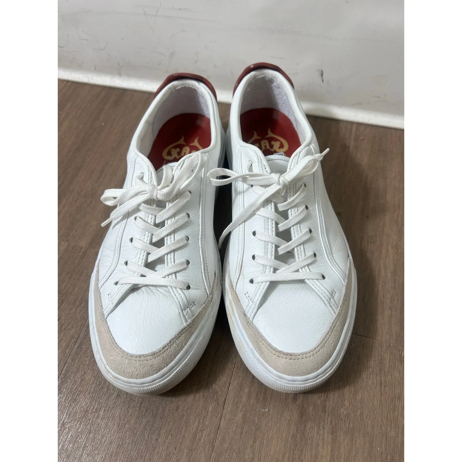 Kolo White Leather Sneakers Womens Sz 8