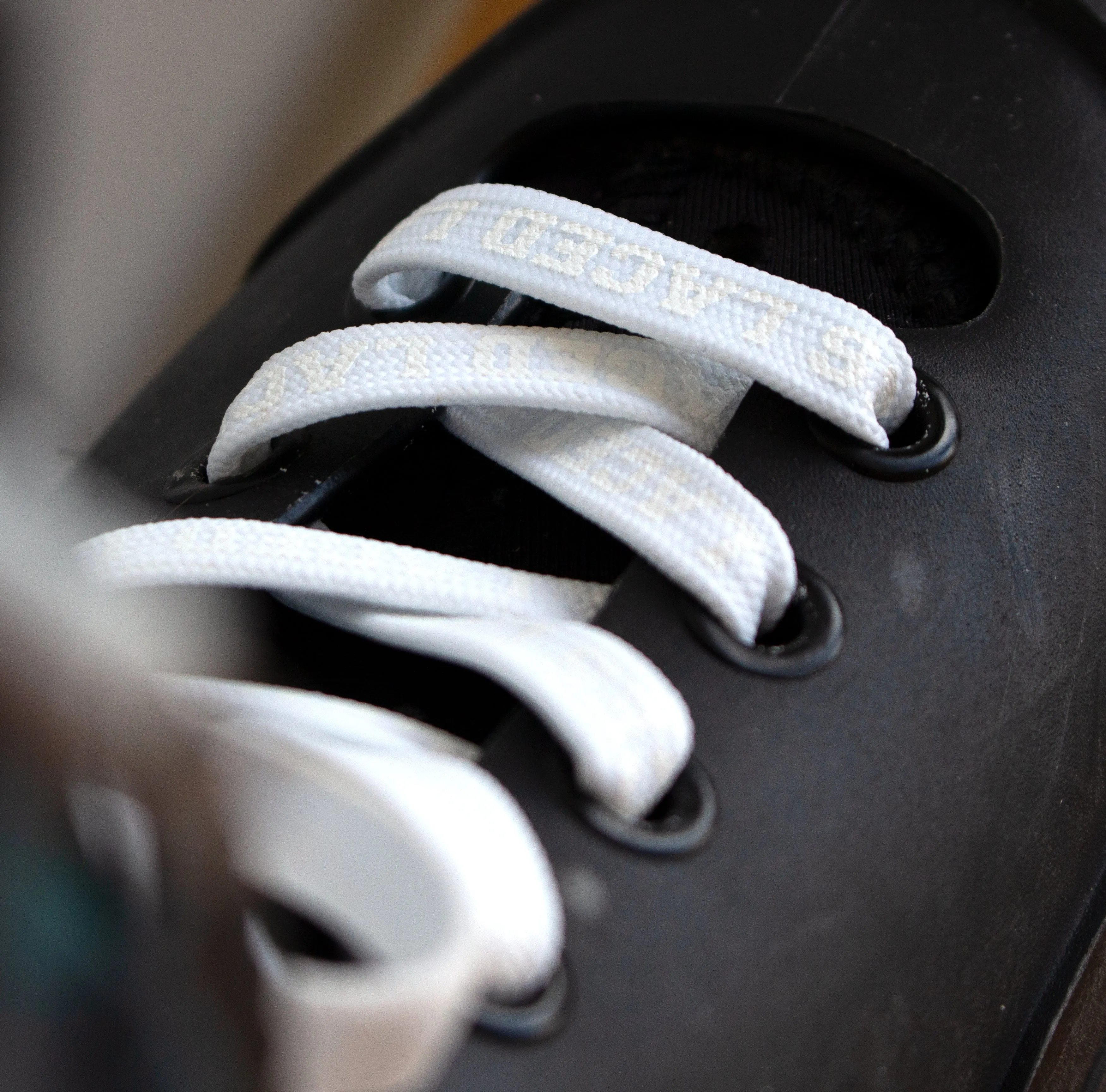 LACED APPAREL - WAXED LACES - STEALTH WHITE