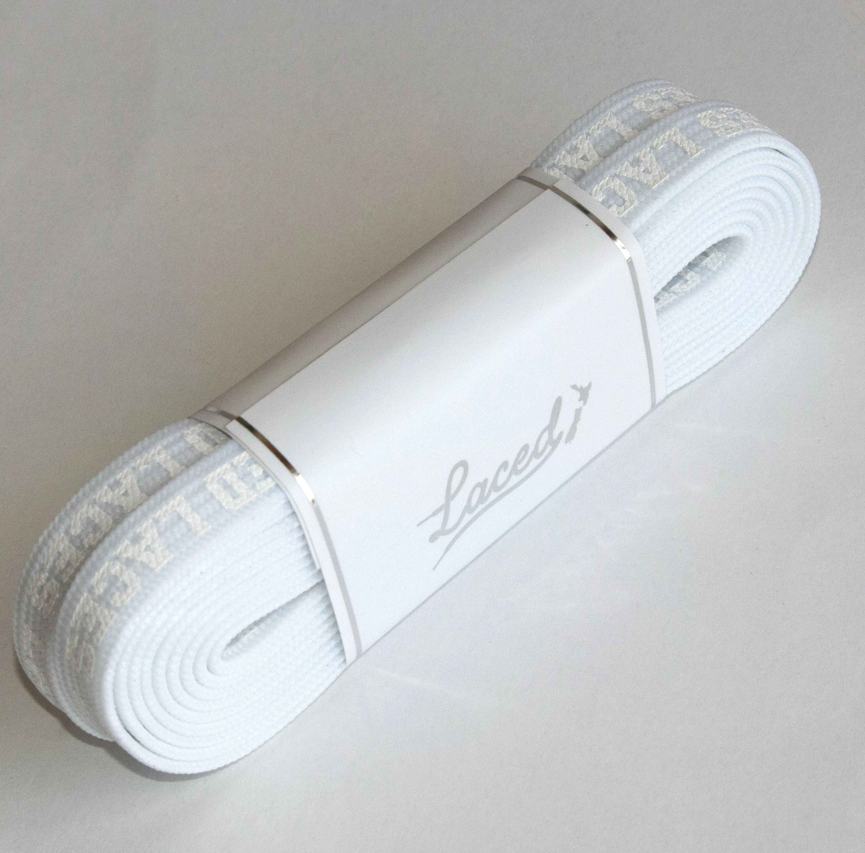 LACED APPAREL - WAXED LACES - STEALTH WHITE