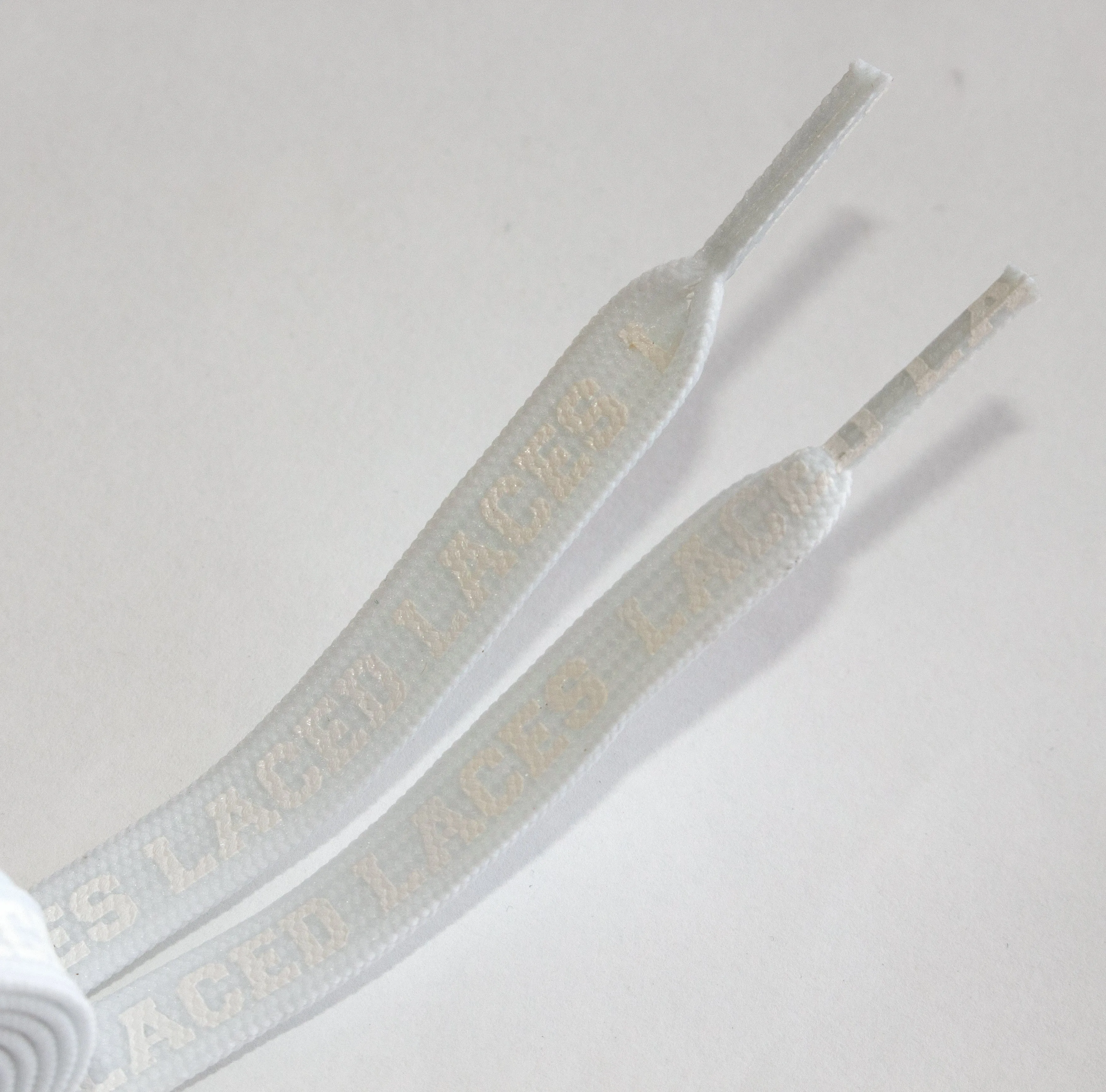 LACED APPAREL - WAXED LACES - STEALTH WHITE