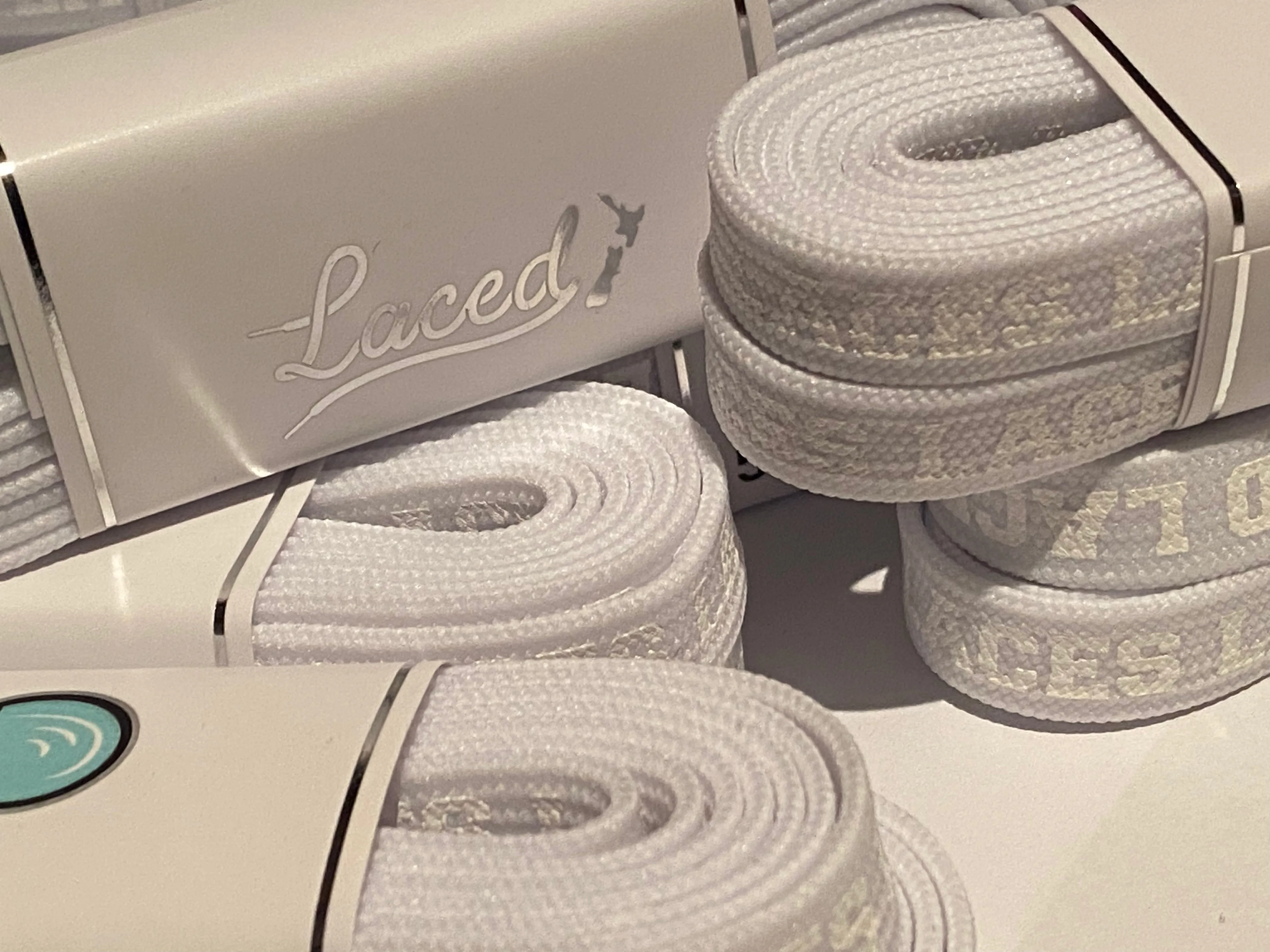LACED APPAREL - WAXED LACES - STEALTH WHITE