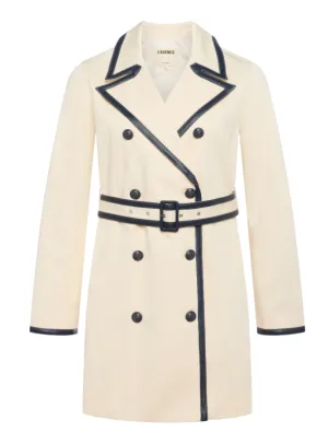 L'Agence - Toru Trench Coat - Pearl/Midnight