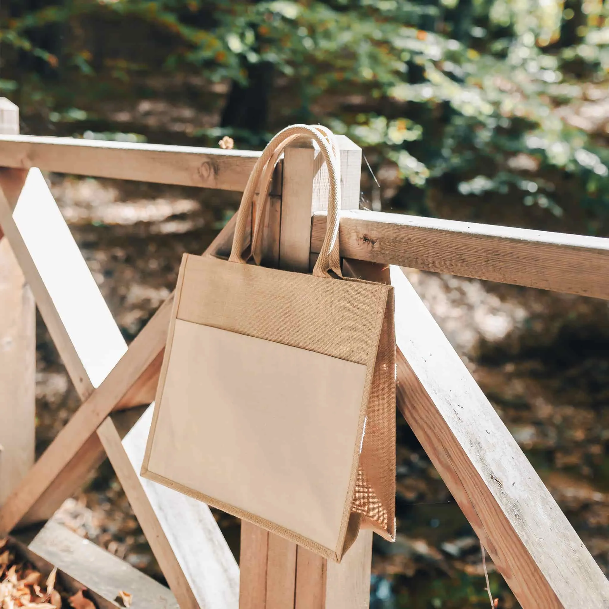 Large Easy-Print Jute Bag
