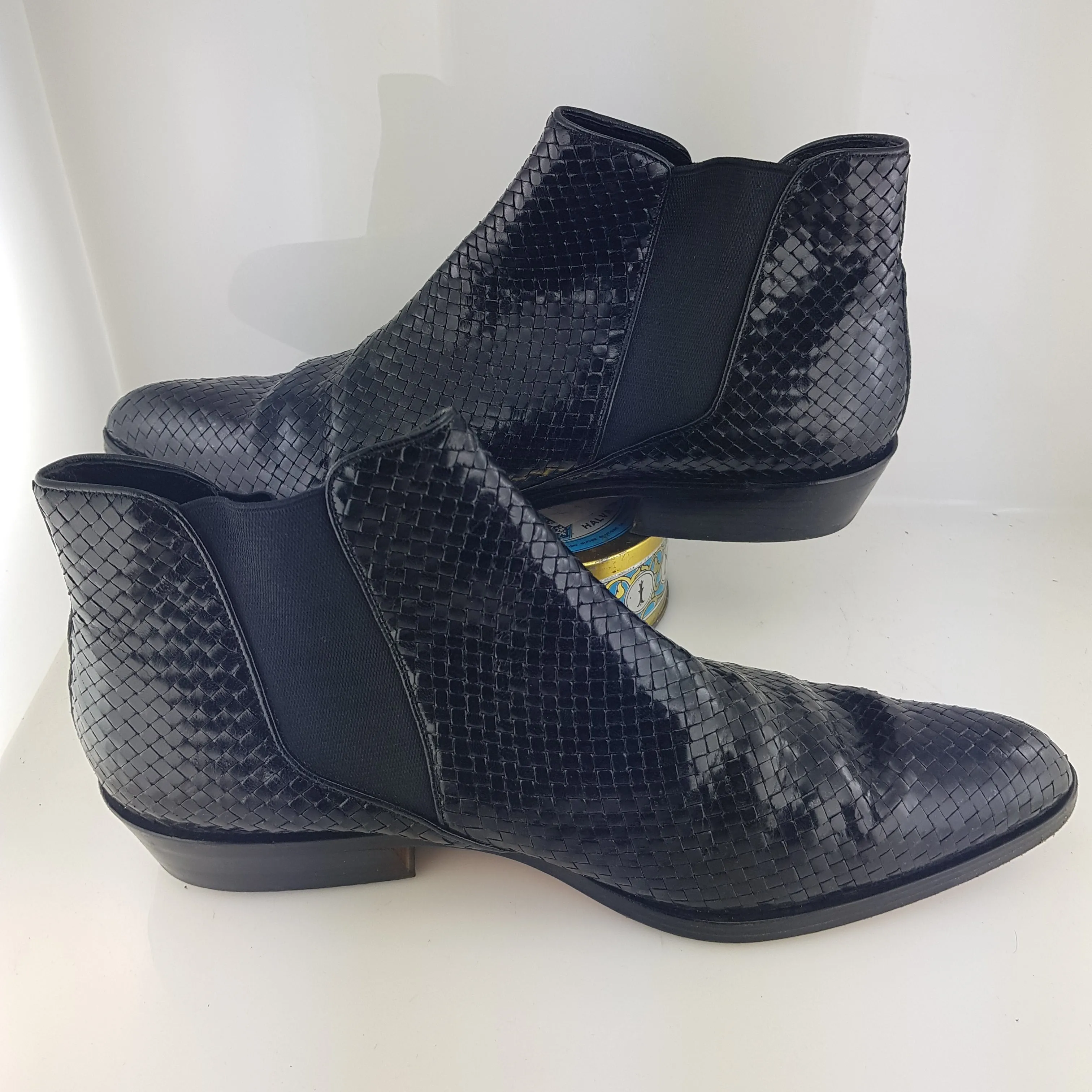 Leather boots