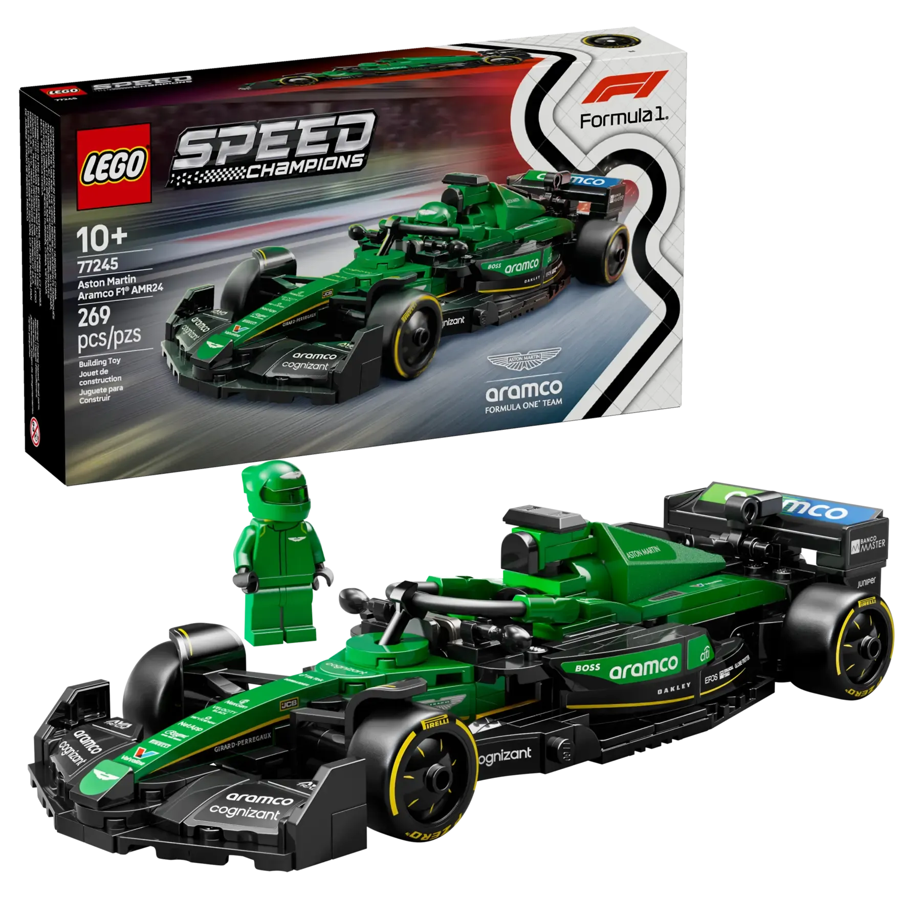 Lego Aston Martin Aramco F1® AMR24 Race Car (77245)