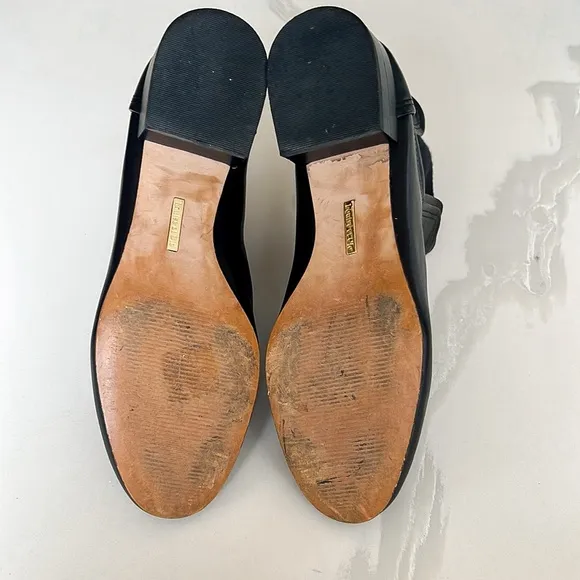 Louise et Cie Waldon Black Leather Ankle Boots Womens Sz 8 M