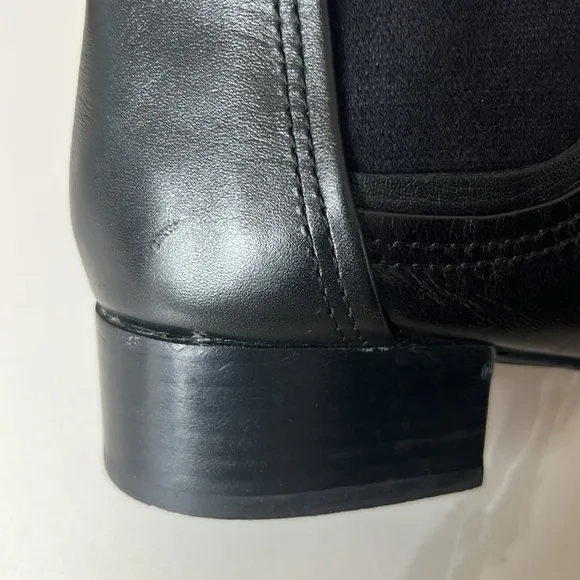 Louise et Cie Waldon Black Leather Ankle Boots Womens Sz 8 M