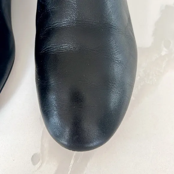 Louise et Cie Waldon Black Leather Ankle Boots Womens Sz 8 M