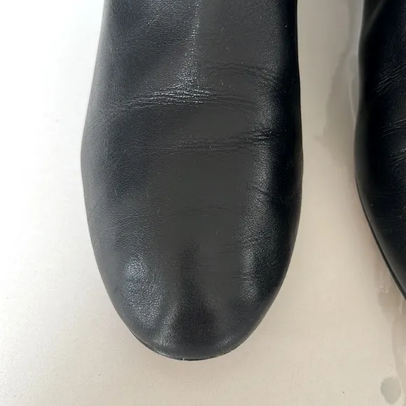 Louise et Cie Waldon Black Leather Ankle Boots Womens Sz 8 M
