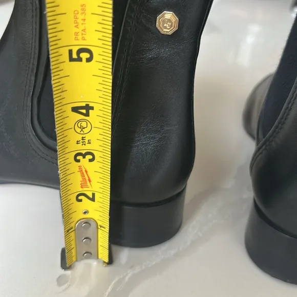 Louise et Cie Waldon Black Leather Ankle Boots Womens Sz 8 M