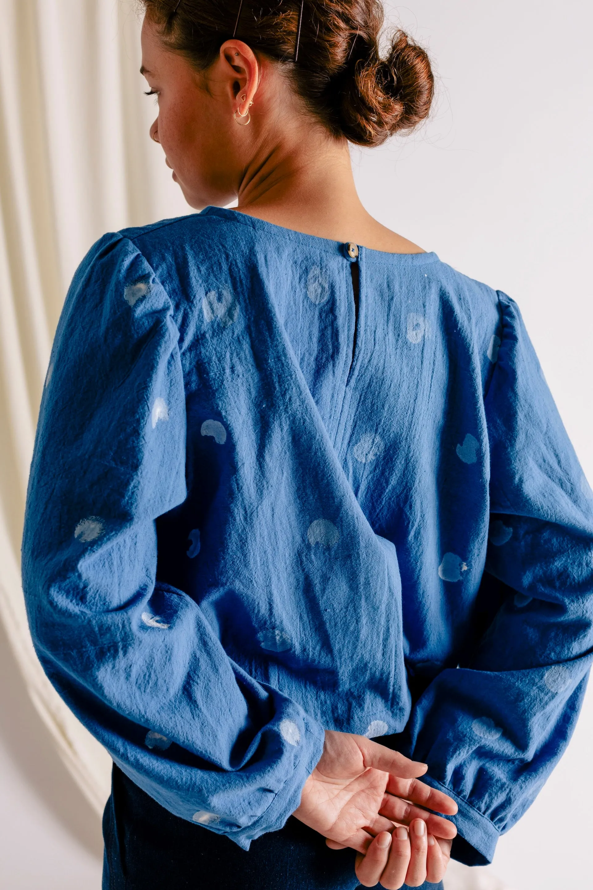 Lucie Top - Handpainted Dot