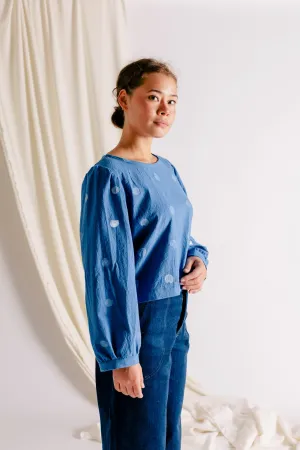 Lucie Top - Handpainted Dot