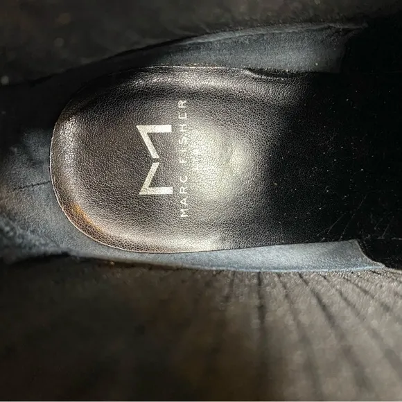 Marc Fisher Yarita Black Leather Bootie 5M