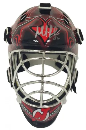 Martin Brodeur Signed Devils Mini Goalie Mask (Steiner) Playing career 1991-2015