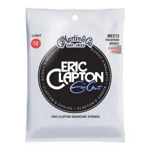 Martin Guitar MEC12 Clapton's Choice Strings 92/8 Phosphor Bronze Light