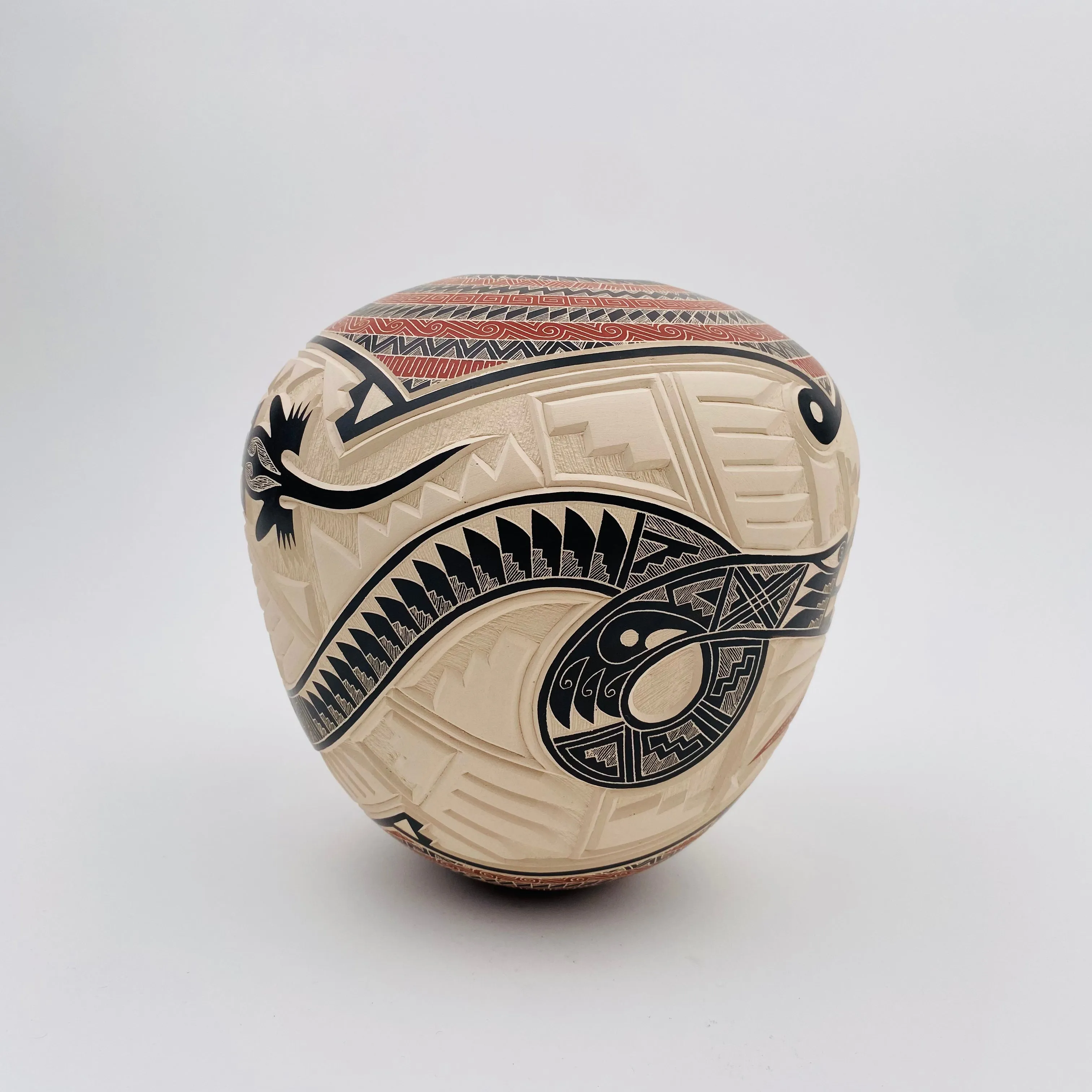 Martin Olivas Quintana Snake Vase