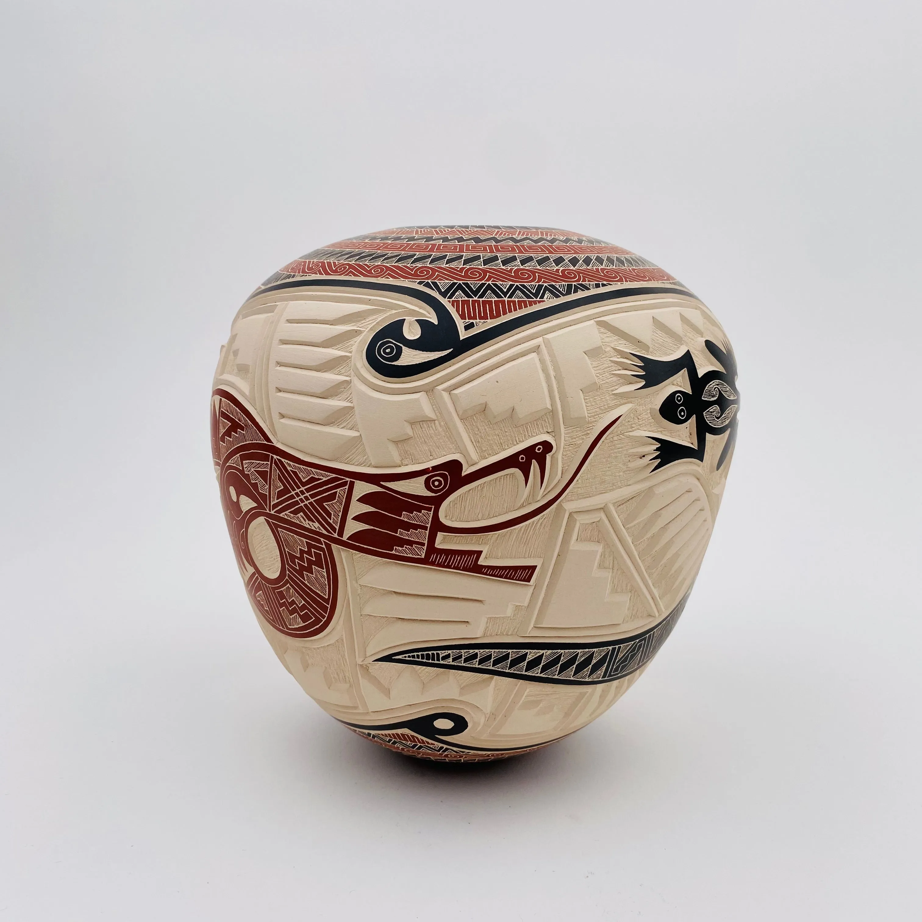 Martin Olivas Quintana Snake Vase