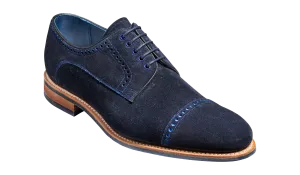 Marvin - Navy Cut Through Suede