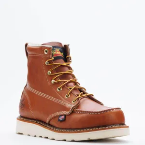 Mens American Heritage Soft Toe– 6″ Tobacco Moc Toe – MAXWear Wedge (U.S.A)