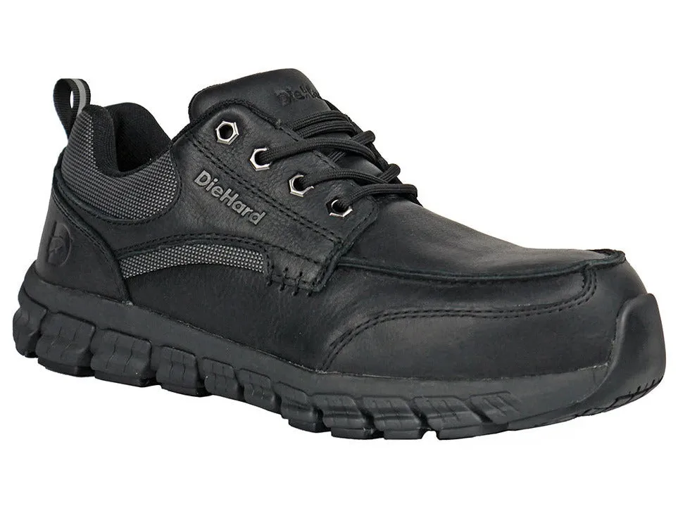 Men's DieHard Sunbird Black, EH, SR, Oxford Composite Toe Shoe