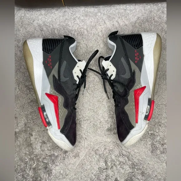 Mens Jordan Zoom 92 Black Cement CK9183-001 Sneakers Shoes Size 10