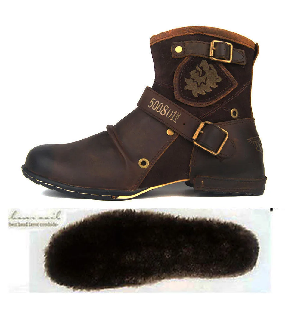 Men's leather Martin boots