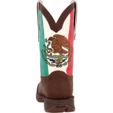 MENS REBEL BY DURANGO® STEEL TOE MEXICO FLAG WESTERN BOOT    DDB0431