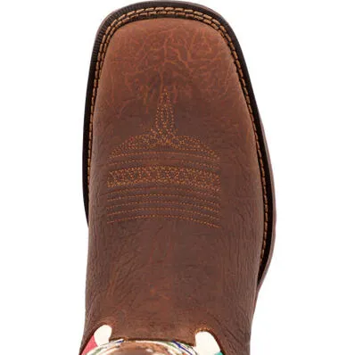 MENS REBEL BY DURANGO® STEEL TOE MEXICO FLAG WESTERN BOOT    DDB0431