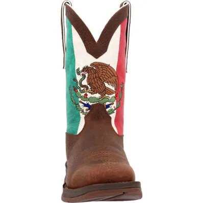 MENS REBEL BY DURANGO® STEEL TOE MEXICO FLAG WESTERN BOOT    DDB0431