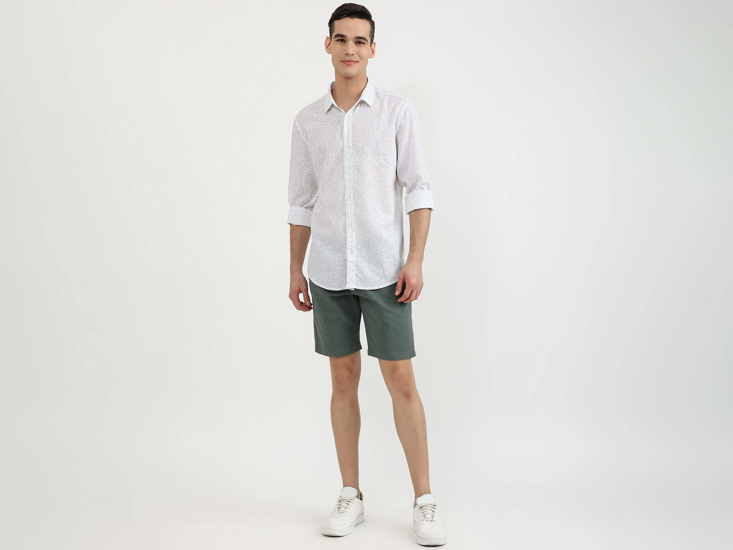 Mens Slim Fit Printed Shirt