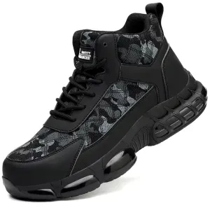 Men's Steel Toe Safety Boots – Indestructible & Puncture-Proof Work Sneakers