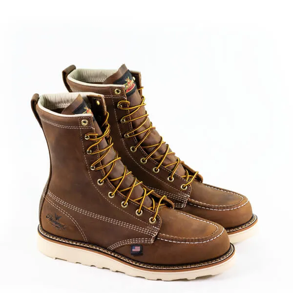 Men's Thorogood American Heritage 8" Trail Crazy Horse Moc Toe Maxwear Wedge (U.S.A.)