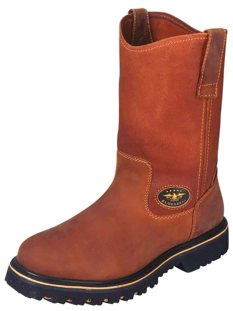 Men's Work Boots Without Steel Toe 'El General' Honey Color 29744