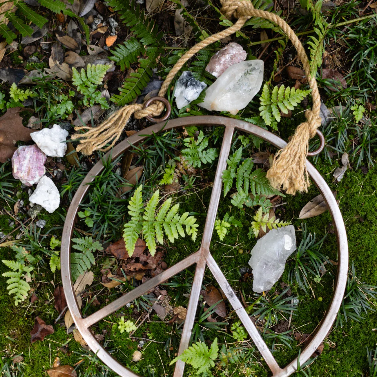 Metal Peace Sign 15"x15"