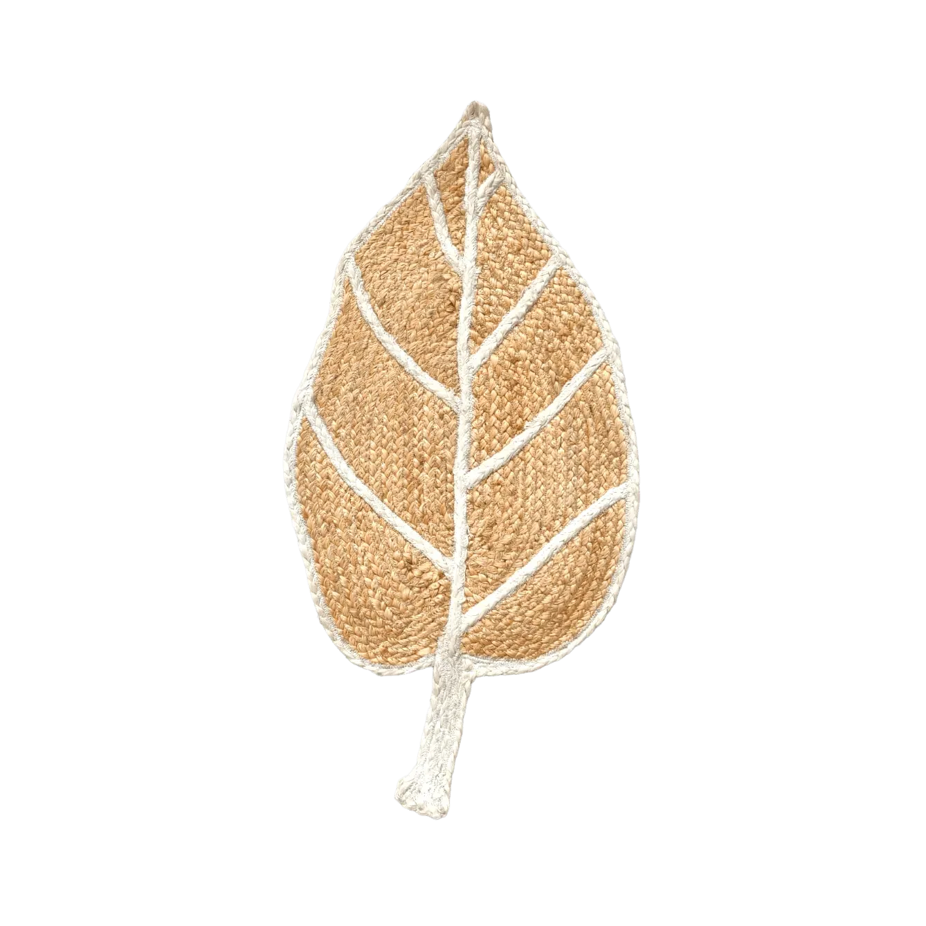 Monstera Leaf Shape Jute Rug