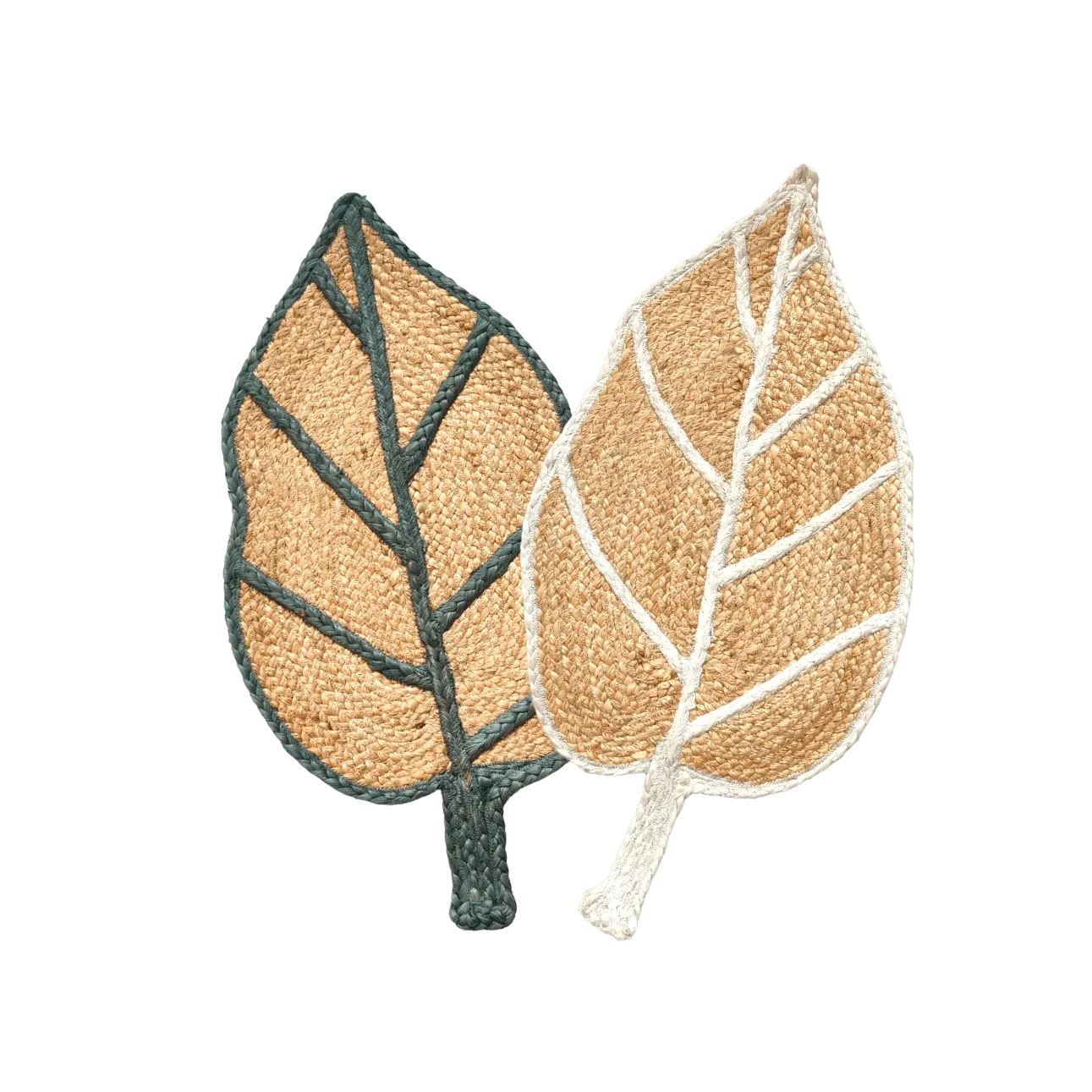 Monstera Leaf Shape Jute Rug