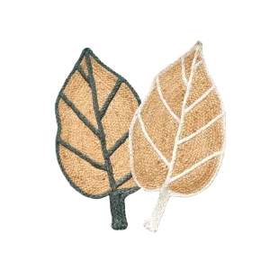 Monstera Leaf Shape Jute Rug